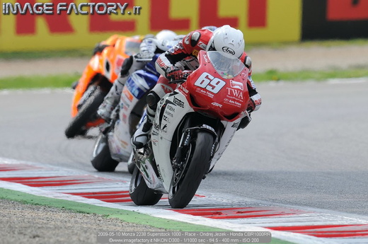 2009-05-10 Monza 2238 Superstock 1000 - Race - Ondrej Jezek - Honda CBR1000RR